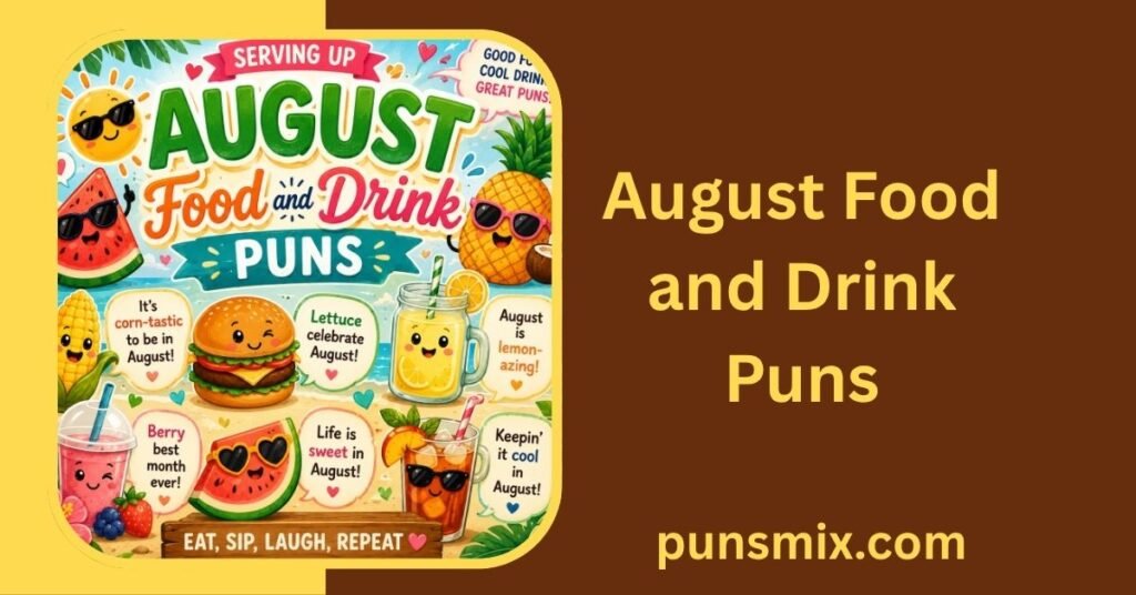 150+ August Puns That Will Make Your Summer Sizzle & Smile 5 August Food and Drink Puns