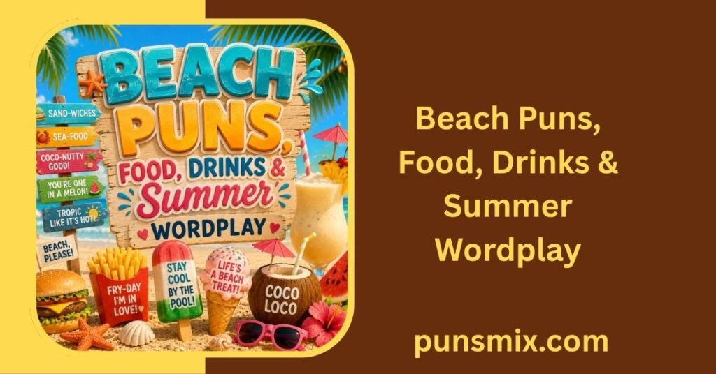 Beach Puns, Food, Drinks & Summer Wordplay