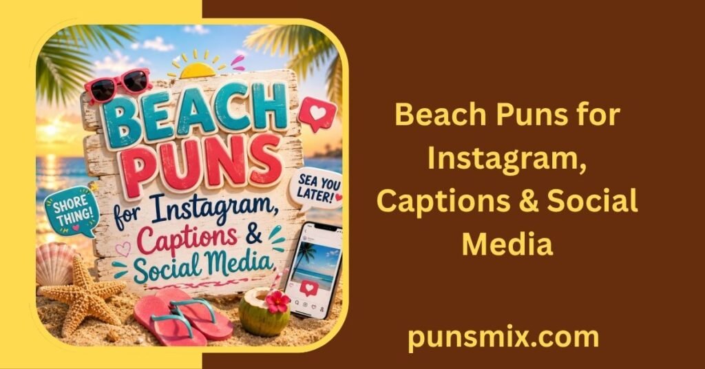 Beach Puns for Instagram, Captions & Social Media