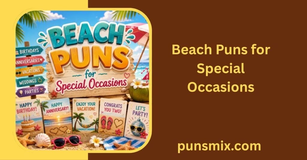 Beach Puns for Special Occasions