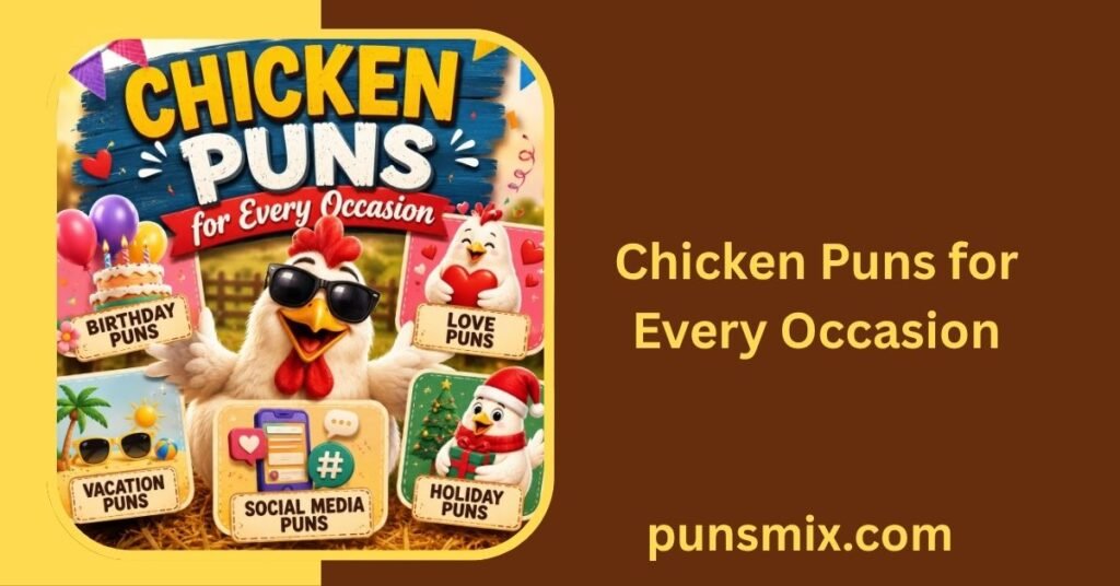 250+ Chicken Puns One Liners That Will Crack You Up 3 Chicken Puns for Every Occasion