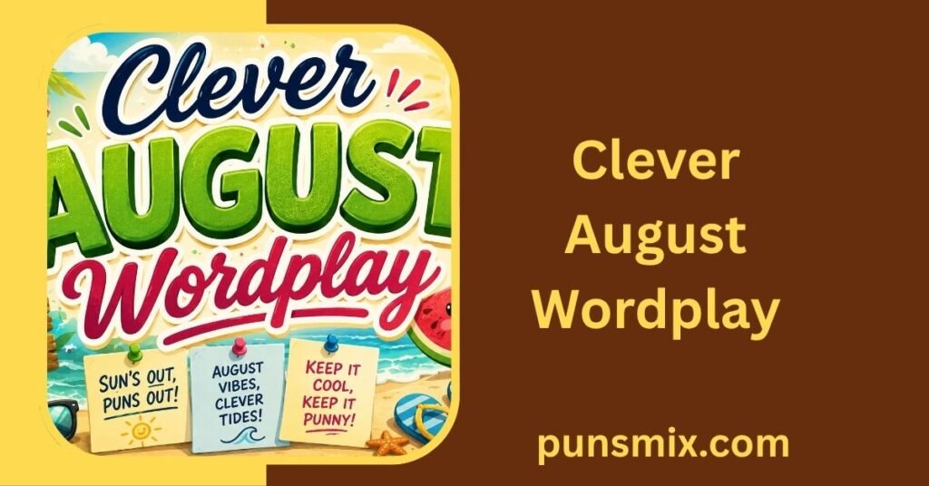 150+ August Puns That Will Make Your Summer Sizzle & Smile 2 Clever August Wordplay