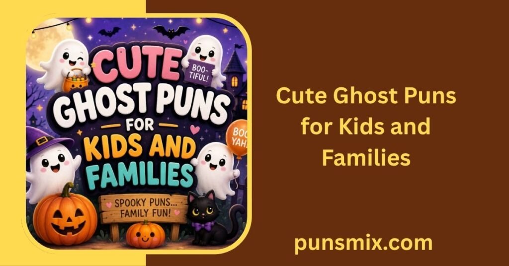 450+ Ghost Puns That Are Spooktacular Funny for Every Occasion 3 Cute Ghost Puns for Kids and Families