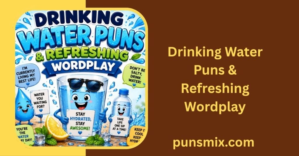 375+ Water Puns That Will Make Waves of Laughter 4 Drinking Water Puns & Refreshing Wordplay