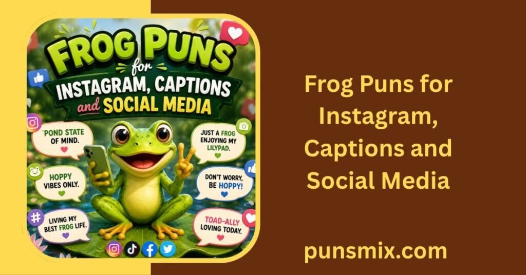440+ Best Frog Puns That Will Make You Leap With Laughter 3 Frog Puns for Instagram, Captions and Social Media