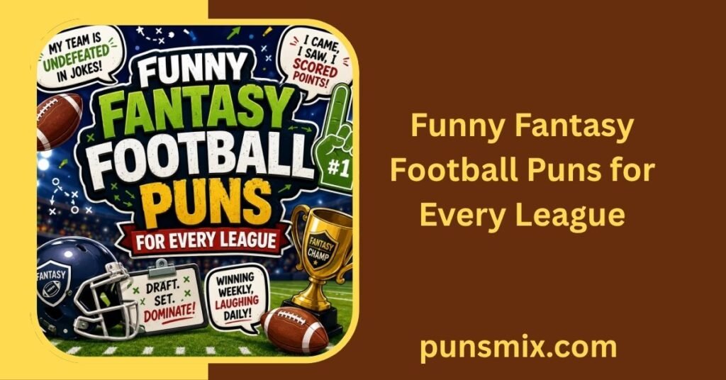500+ Fantasy Football Puns to Make Your League Laugh 2 Funny Fantasy Football Puns for Every League