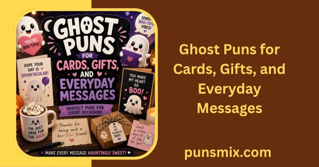 450+ Ghost Puns That Are Spooktacular Funny for Every Occasion 6 Ghost Puns for Cards, Gifts, and Everyday Messages