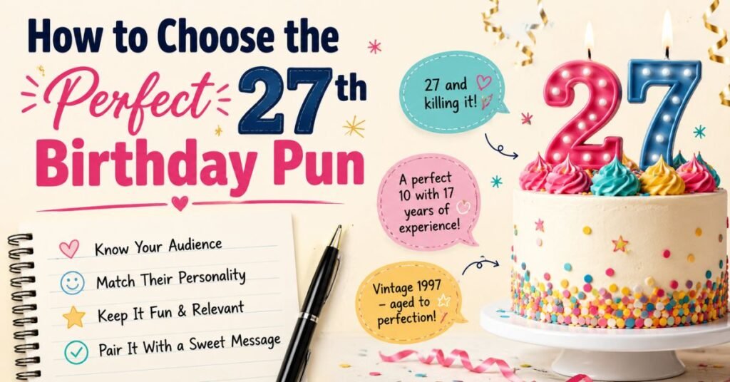 How to Choose the Perfect 27th Birthday Pun