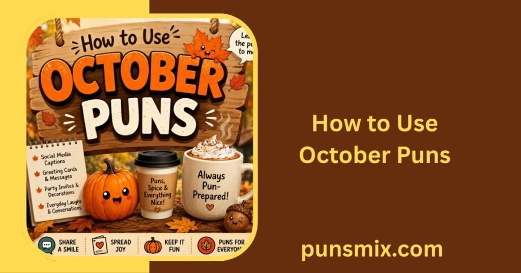 220+ October Puns That Will Leaf You Laughing All Month Long 3 How to Use October Puns