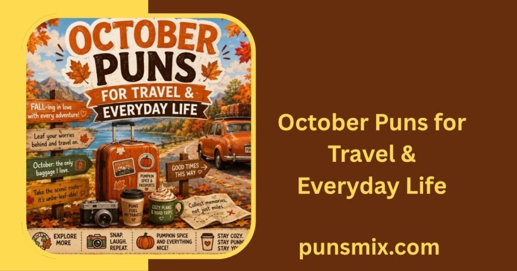 220+ October Puns That Will Leaf You Laughing All Month Long 2 October Puns for Travel & Everyday Life