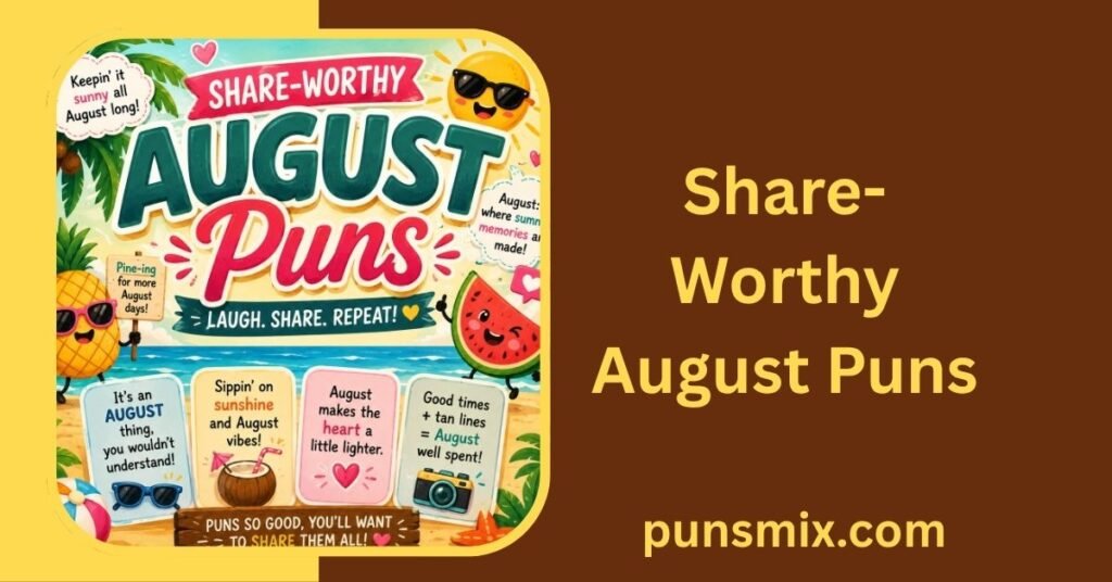 150+ August Puns That Will Make Your Summer Sizzle & Smile 4 Share-Worthy August Puns