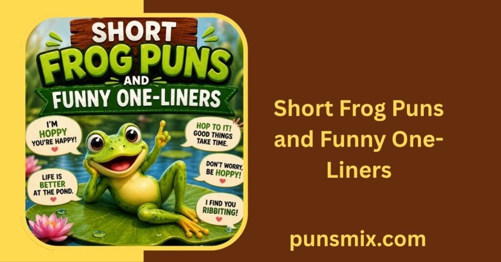 440+ Best Frog Puns That Will Make You Leap With Laughter 2 Short Frog Puns and Funny One-Liners