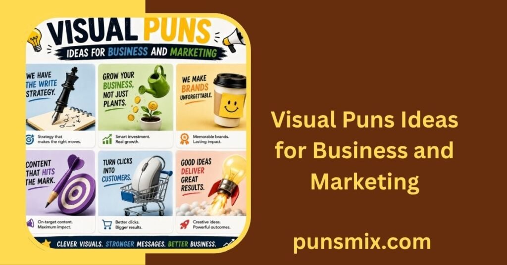 350+ Visual Puns Ideas: Clever, Funny & Creative Ways to Make You Look Twice 6 Visual Puns Ideas for Business and Marketing