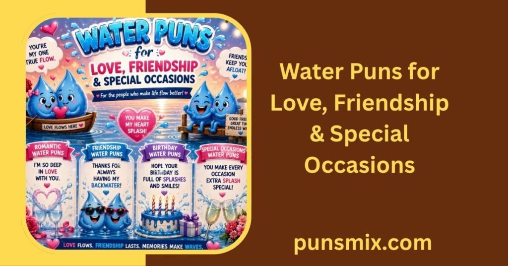 375+ Water Puns That Will Make Waves of Laughter 7 Water Puns for Love, Friendship & Special Occasions