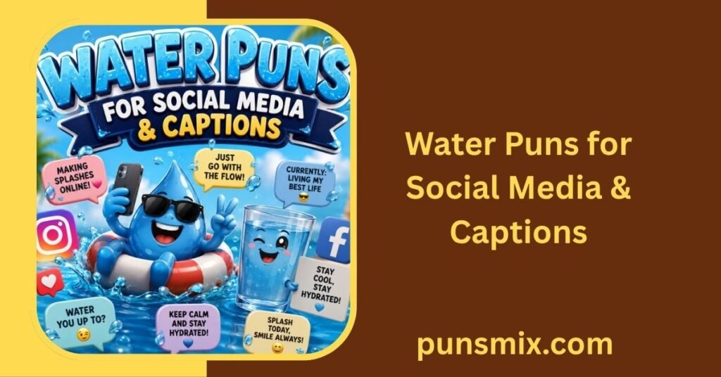 375+ Water Puns That Will Make Waves of Laughter 3 Water Puns for Social Media & Captions