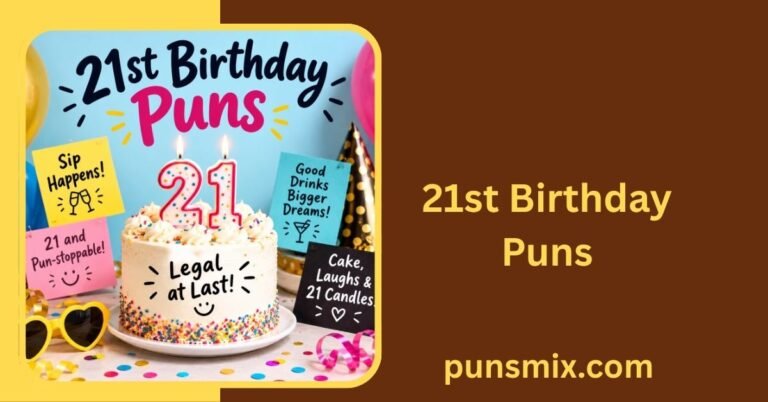 21st Birthday Puns