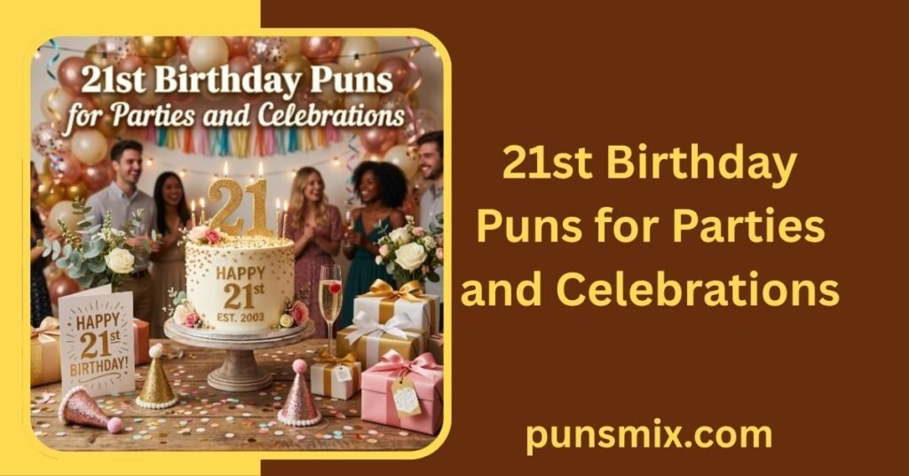 21st Birthday Puns 250+ Funny Jokes, Captions & Party Laughs 5 21st Birthday Puns for Parties and Celebrations
