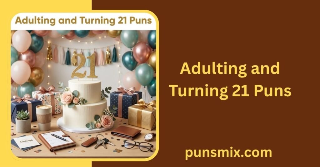21st Birthday Puns 250+ Funny Jokes, Captions & Party Laughs 8 Adulting and Turning 21 Puns