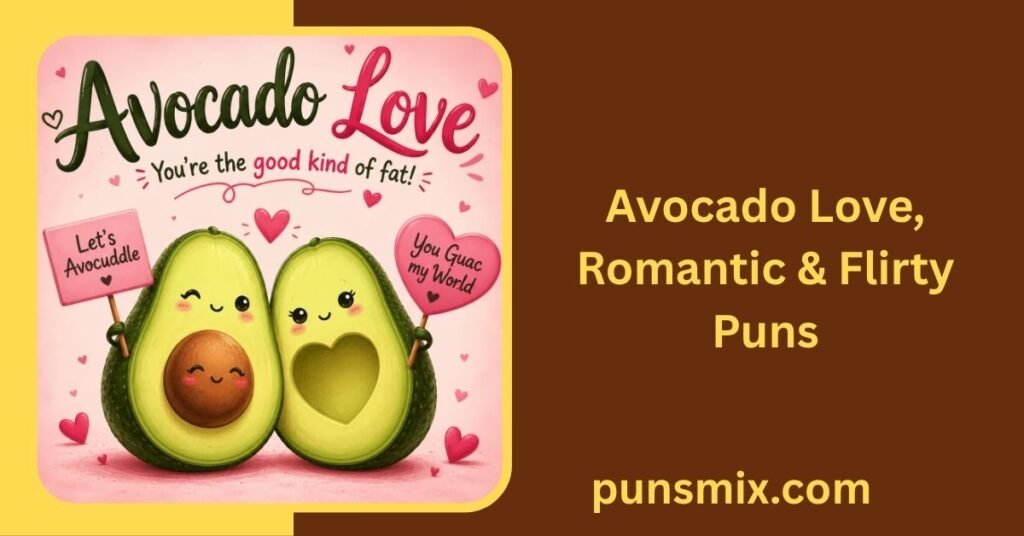450+ Avocado Puns That Are Funny, Cute & Guac-Tastic 4 Avocado Love, Romantic & Flirty Puns