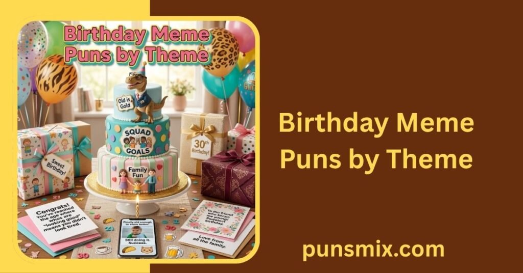 150+ Happy Birthday Puns Meme Ideas That Are Funny & Shareable 5 Birthday Meme Puns by ThemeBirthday Meme Puns by Theme