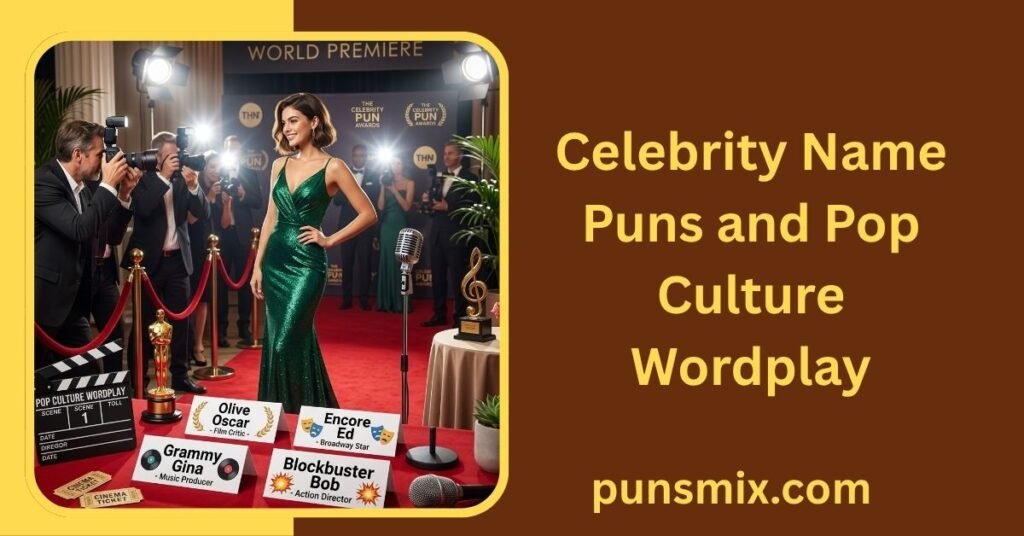 Celebrity Name Puns and Pop Culture Wordplay