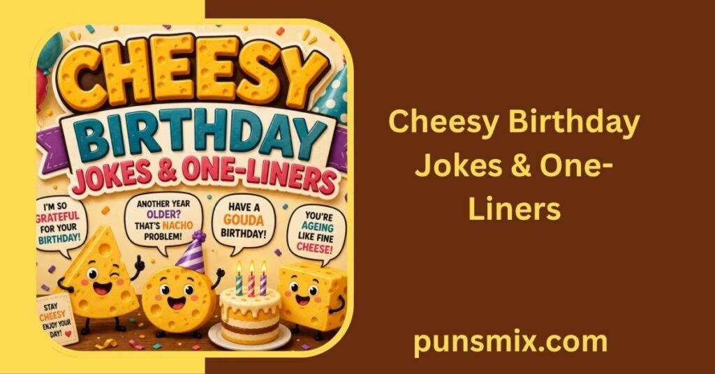 340+ Cheesy Birthday Puns That Are Funny, Cute & Clever 8 Cheesy Birthday Jokes & One-Liners