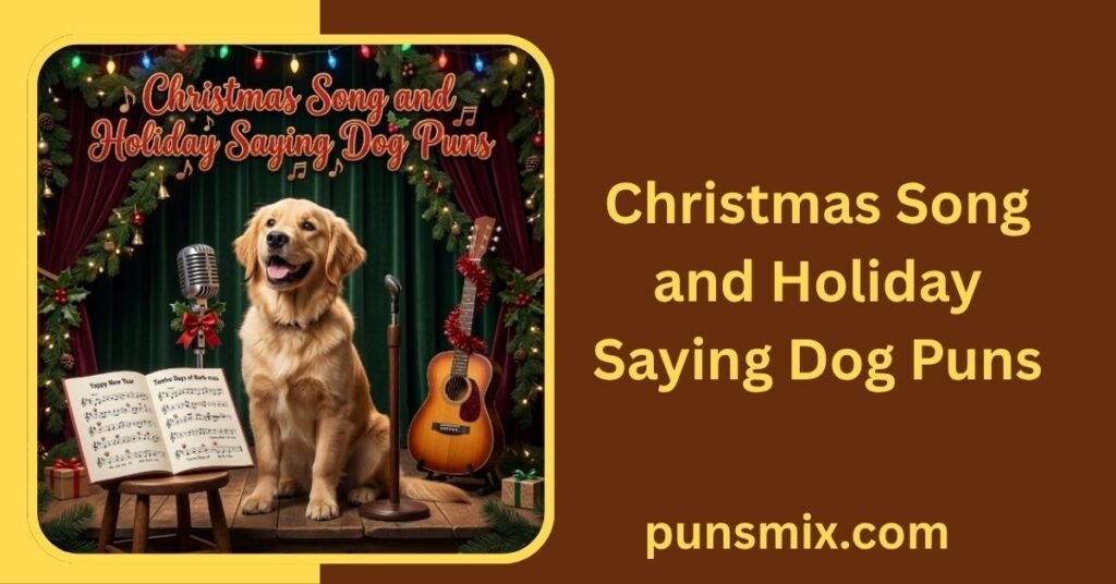 Christmas Dog Puns 100+ Funny Holiday Puns for Dog Lovers 8 Christmas Song and Holiday Saying Dog Puns