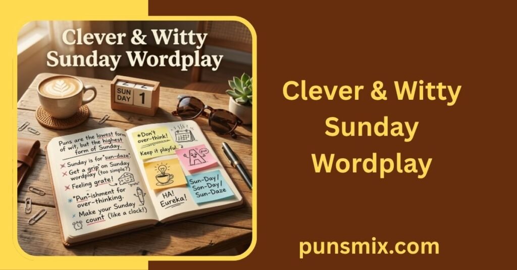 Sunday Puns 270+ Funny Jokes, Captions & One-Liners to Share 3 Clever & Witty Sunday Wordplay