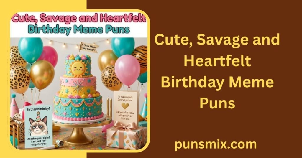 150+ Happy Birthday Puns Meme Ideas That Are Funny & Shareable 7 Cute, Savage and Heartfelt Birthday Meme Puns