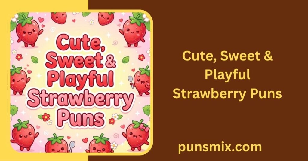 650+ Strawberry Puns That Are Berry Funny, Cute & Shareable 4 Cute, Sweet & Playful Strawberry Puns