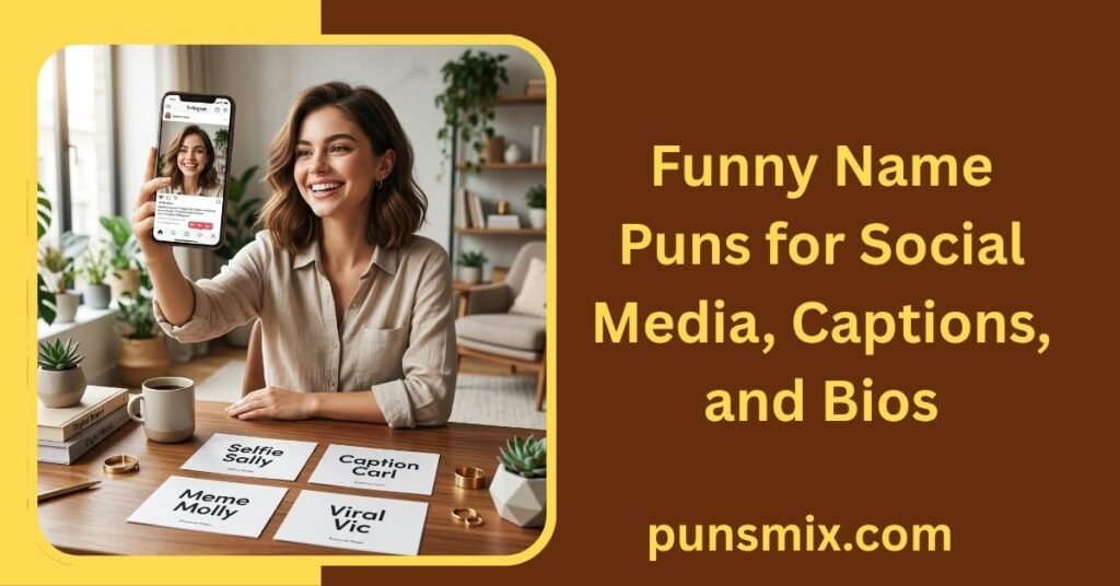 Funny Name Puns for Social Media, Captions, and Bios