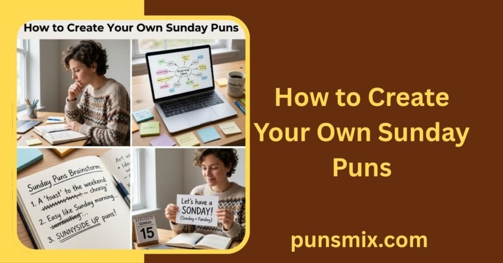 Sunday Puns 270+ Funny Jokes, Captions & One-Liners to Share 7 How to Create Your Own Sunday Puns