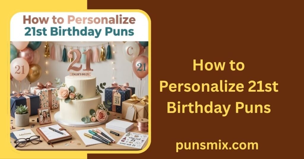 21st Birthday Puns 250+ Funny Jokes, Captions & Party Laughs 9 How to Personalize 21st Birthday Puns