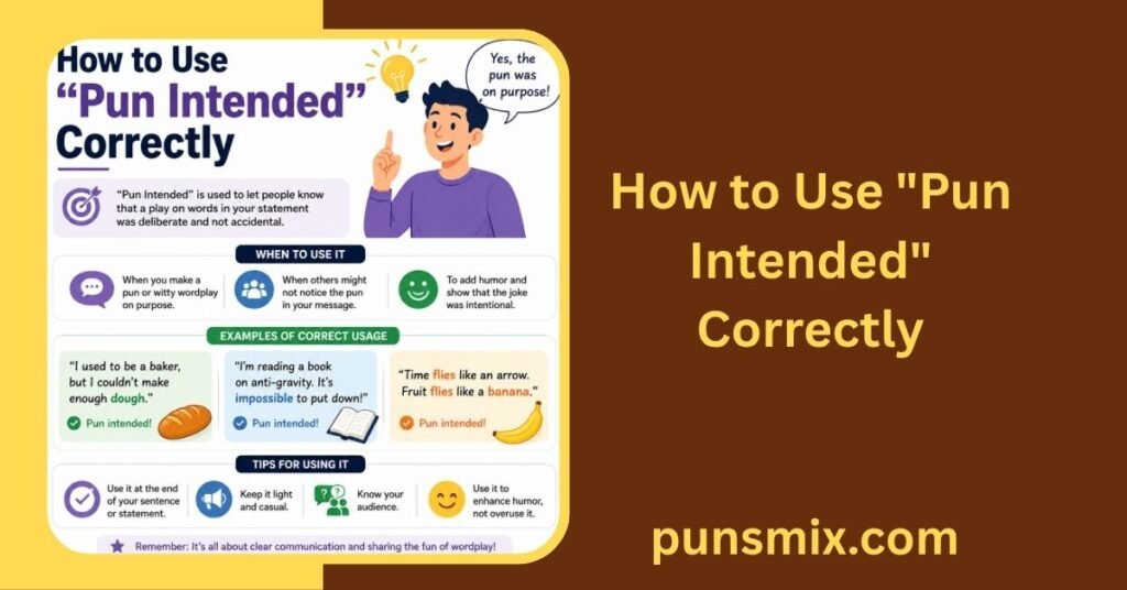 Pun Intended Meaning Explained Clearly: 15+ Examples & Uses 3 How to Use "Pun Intended" Correctly