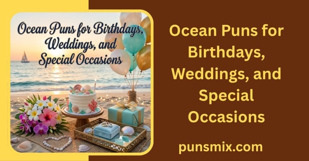Ocean Puns for Birthdays, Weddings, and Special Occasions