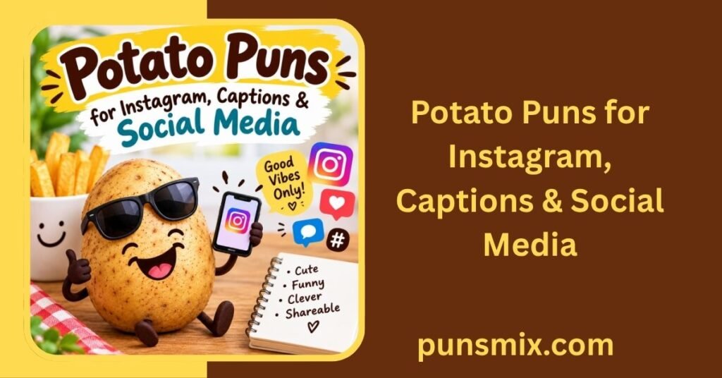 750+ Potato Puns That Are Spud-tacular, Funny & Clever 2 Potato Puns for Instagram, Captions & Social Media