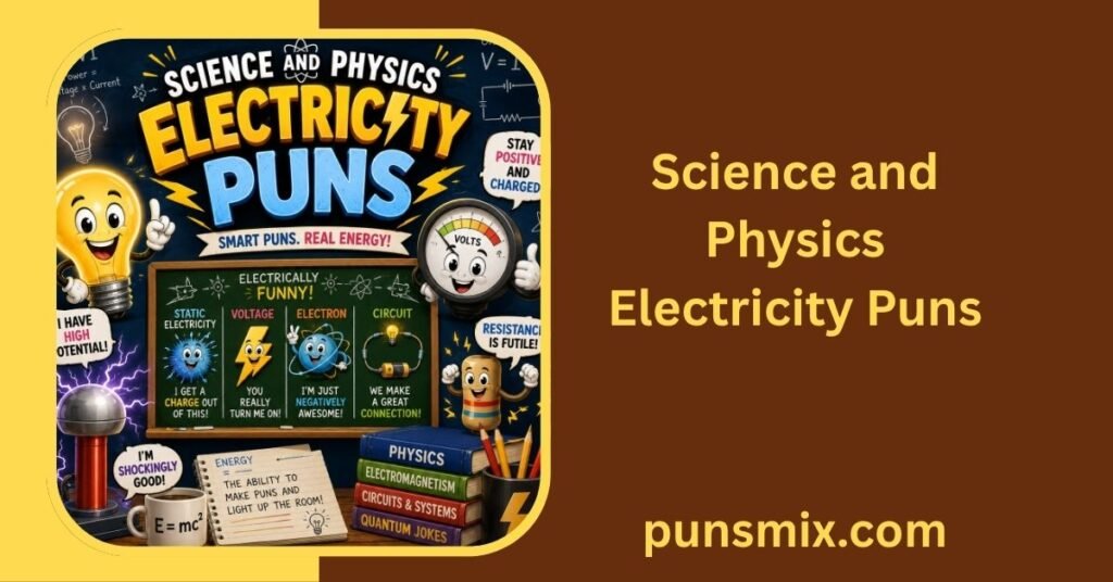 320+ Electricity Puns That Will Shock You With Laughter ⚡ 5 Science and Physics Electricity Puns