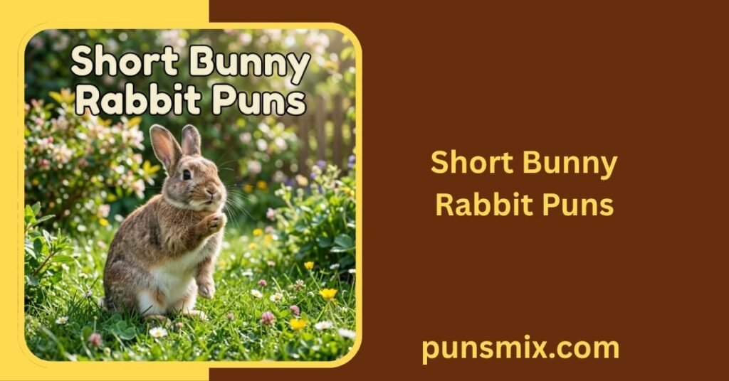 250+ Bunny Rabbit Puns That Are Hoppy, Funny, Cute & Clever 4 Short Bunny Rabbit Puns