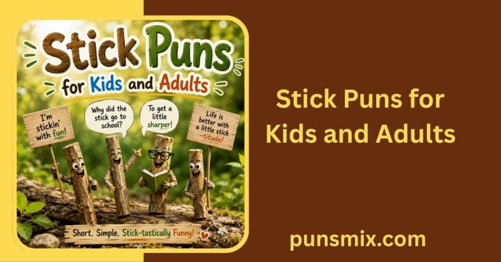 Stick Puns for Kids and Adults