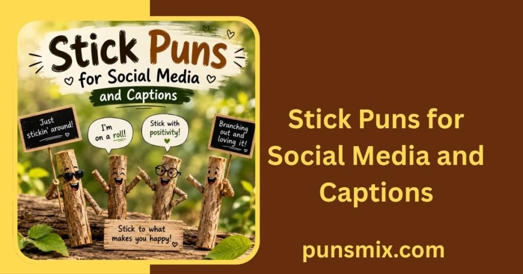 Stick Puns for Social Media and Captions