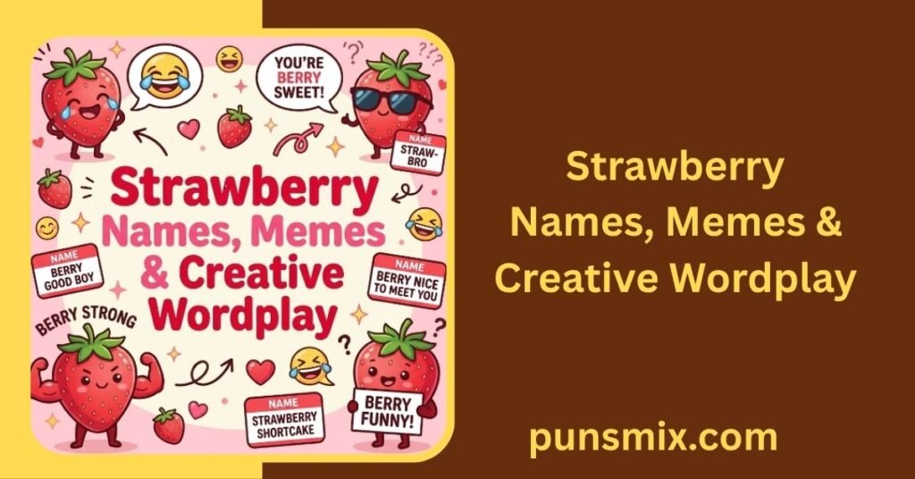 650+ Strawberry Puns That Are Berry Funny, Cute & Shareable 7 Strawberry Names, Memes & Creative Wordplay