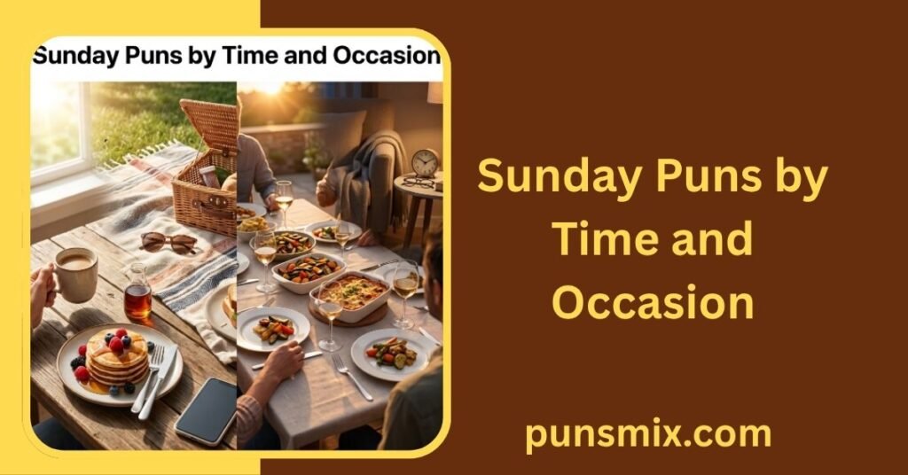 Sunday Puns 270+ Funny Jokes, Captions & One-Liners to Share 5 Sunday Puns by Time and Occasion
