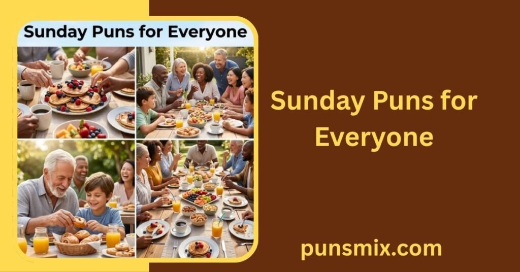 Sunday Puns 270+ Funny Jokes, Captions & One-Liners to Share 6 Sunday Puns for Everyone