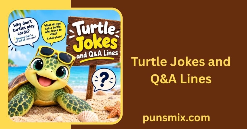 Turtle Jokes and Q&A Lines