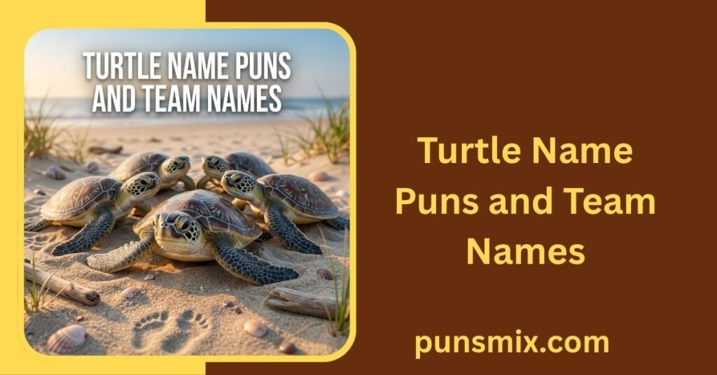 Turtle Name Puns and Team Names