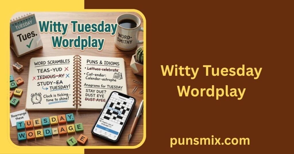 240+ Tuesday Puns to Brighten Your Week with Funny Wordplay Ideas 3 Witty Tuesday Wordplay