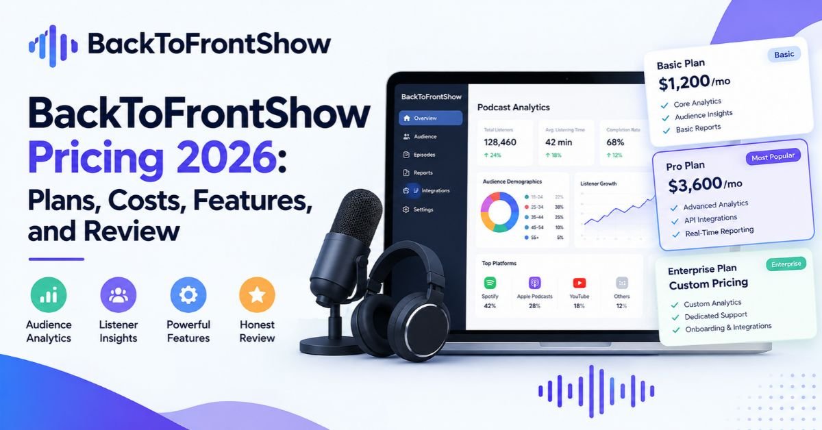 BackToFrontShow Pricing