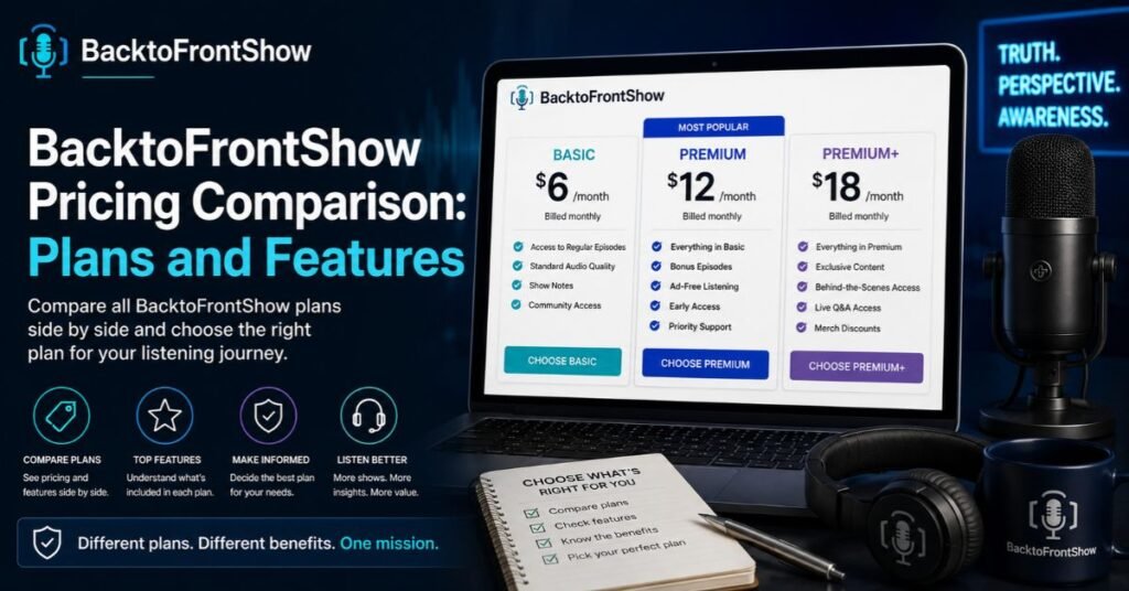 BacktoFrontShow Pricing 2026: Plans, Costs, Features, and What to Verify 2 BacktoFrontShow Pricing Comparison: Plans and Features