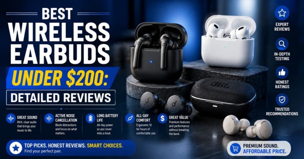 Best Wireless Earbuds Under $200 in 2026: Top Picks for Sound, ANC & Comfort 2 Best Wireless Earbuds Under $200: Detailed Reviews