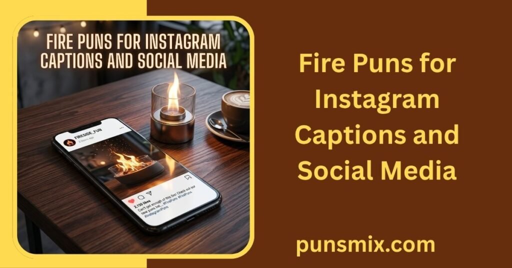 Fire Puns for Instagram Captions and Social Media